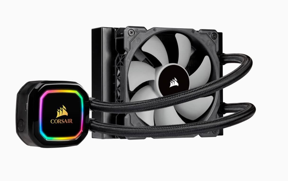 CORSAIR ICUE H60I RGB PRO XT, 120MM RADIATOR, SINGLE 120MM PWM FAN, SOFTWARE CONTROL, LIQUID CPU COOLER (CW-9060049-WW)