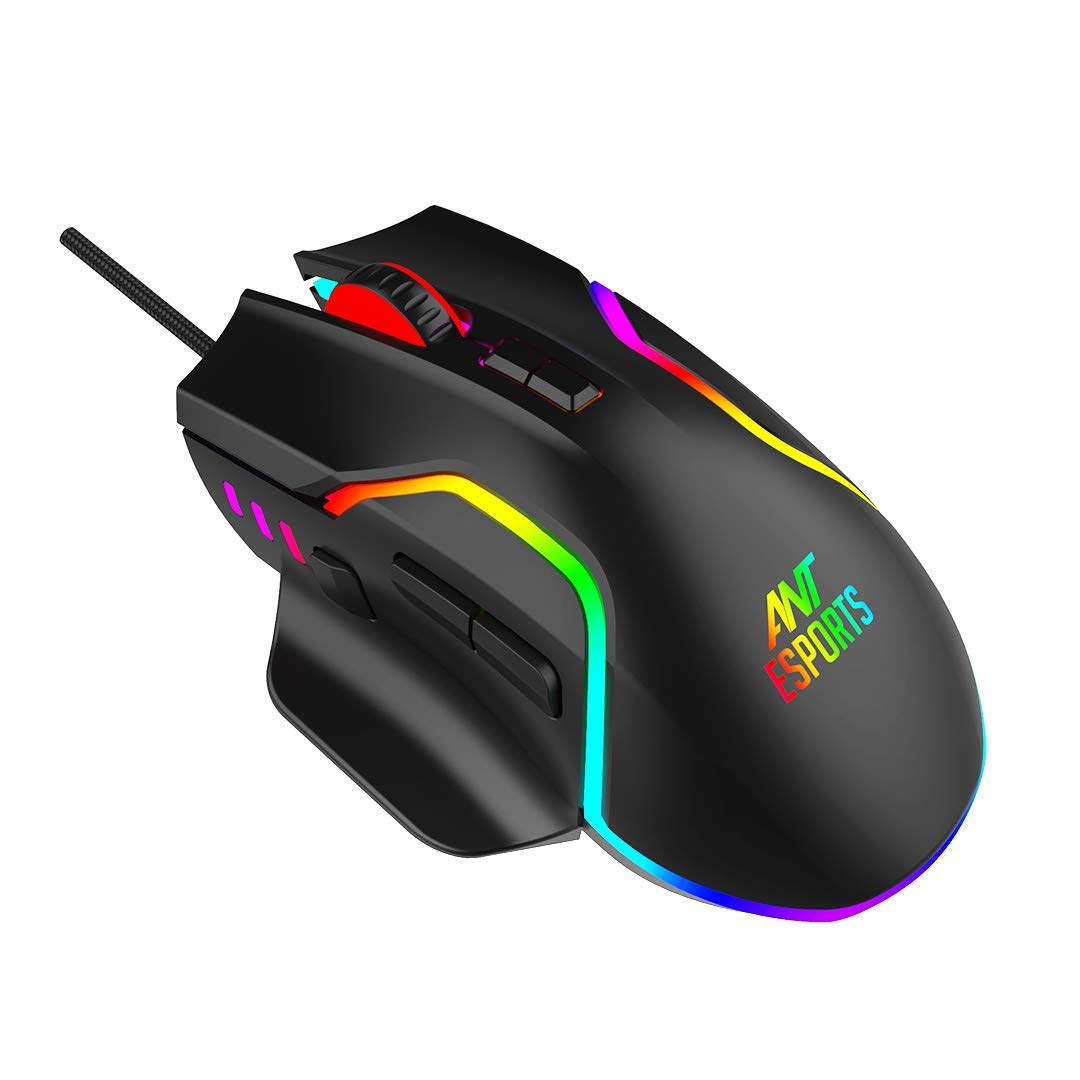 ANT ESPORTS GM320 RGB WIRED OPTICAL GAMING MOUSE -BLACK