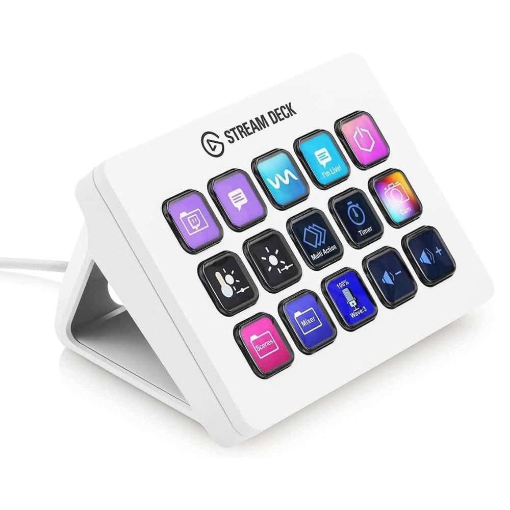 ELGATO STREAM DECK MK2 - 15 CUSTOMIZABLE LCD KEYS WHITE