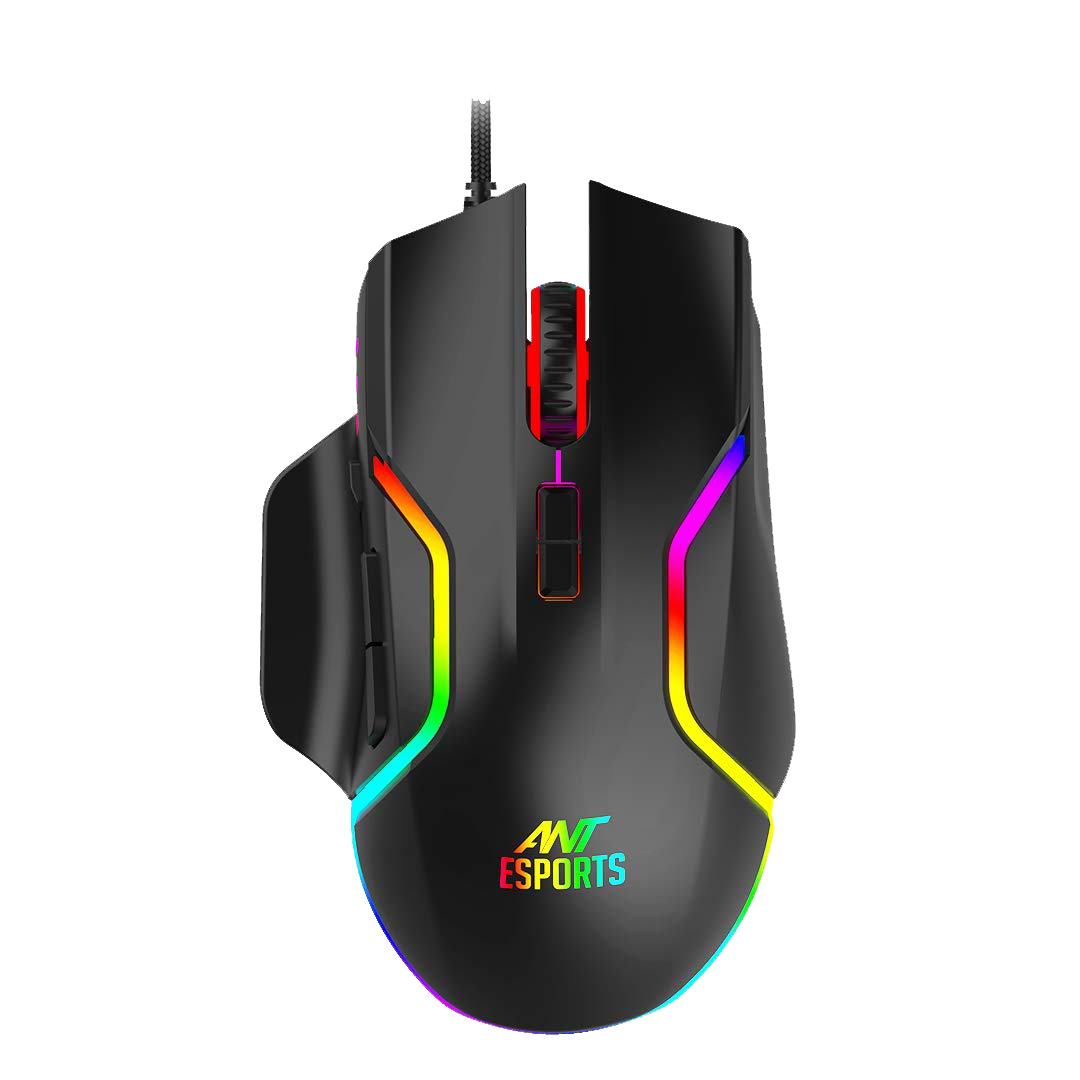 ANT ESPORTS GM320 RGB WIRED OPTICAL GAMING MOUSE -BLACK