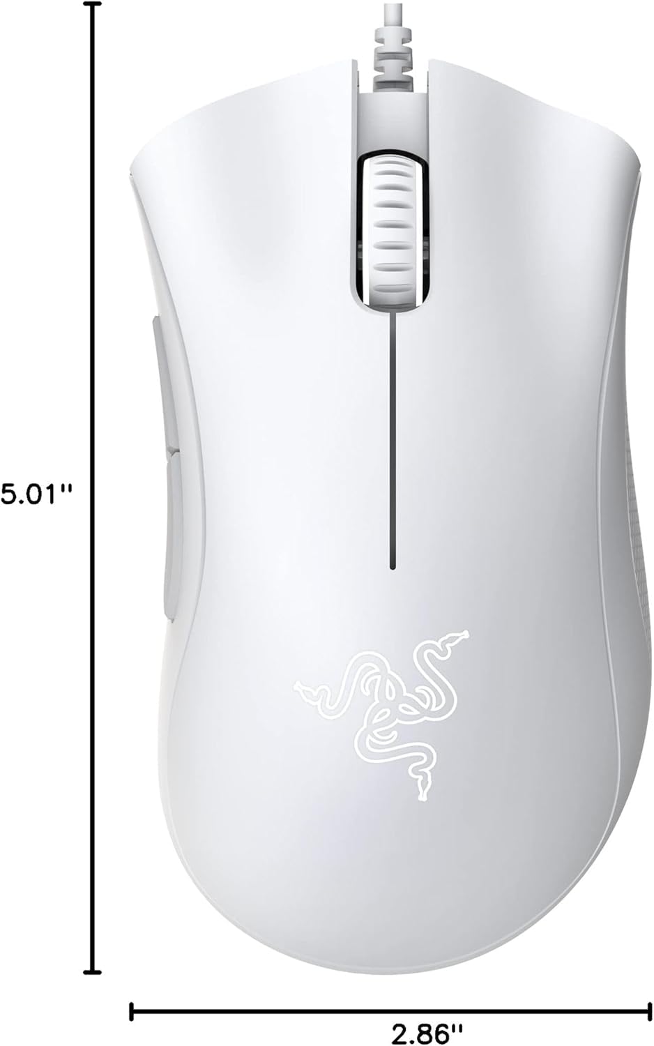 RAZER DEATHADDER ESSENTIAL WHITE EDITION - ERGONOMIC WIRED GAMING MOUSE RZ01-03850200-R3M1