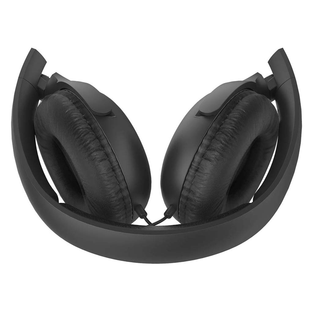 PHILIPS TAUH201BK WIRED HEADPHONE WITH MIC (ON EAR, BLACK)