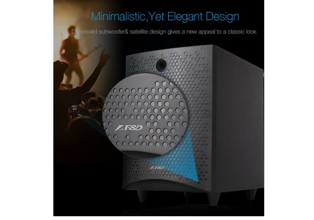 F&D F210X 2.1 CHANNEL MULTIMEDIA SPEAKER (BLACK) | WIRELESS BLUETOOTH SPEAKERS