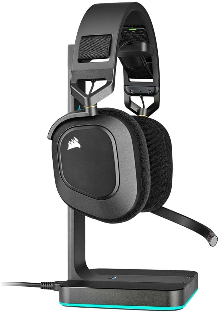 CORSAIR HS80 RGB WIRELESS HEADSET CARBON