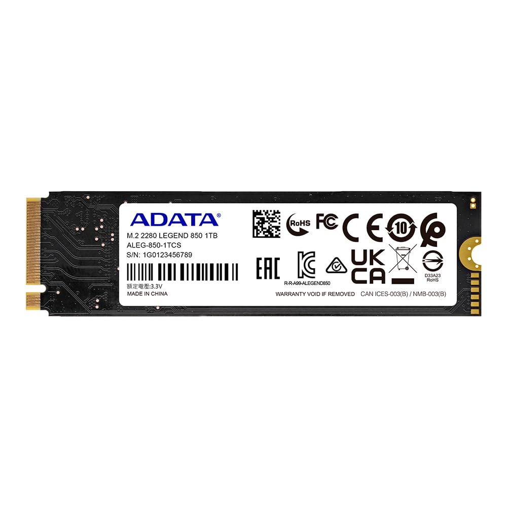ADATA 1TB LEGEND 850 NVME GEN4 ALEG-850-1TCS