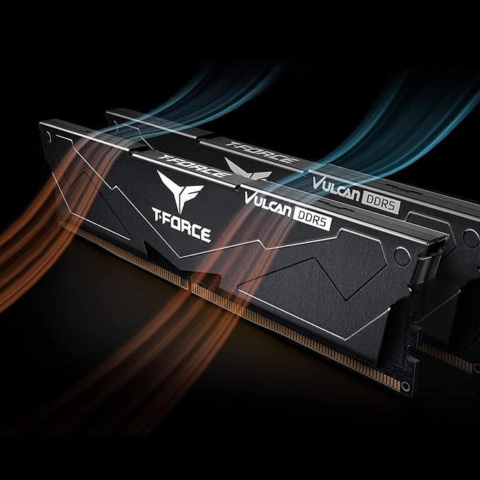 TEAMGROUP T-FORCE VULCAN 32GB (32GBX1) DDR5 6000MHZ DESKTOP RAM (BLACK)