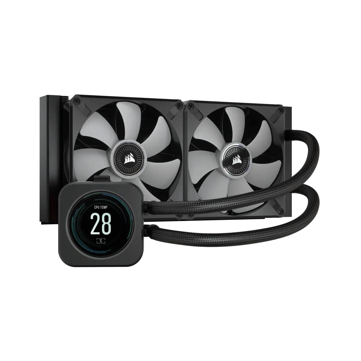 CORSAIR ICUE H100I ELITE LCD DISPLAY LIQUID CPU COOLER