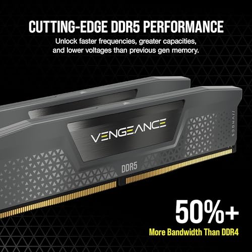 CORSAIR VENGEANCE DDR5 RAM 32GB (1X32GB) 6000MHZ CL38 CMK32GX5M1B6000Z38
