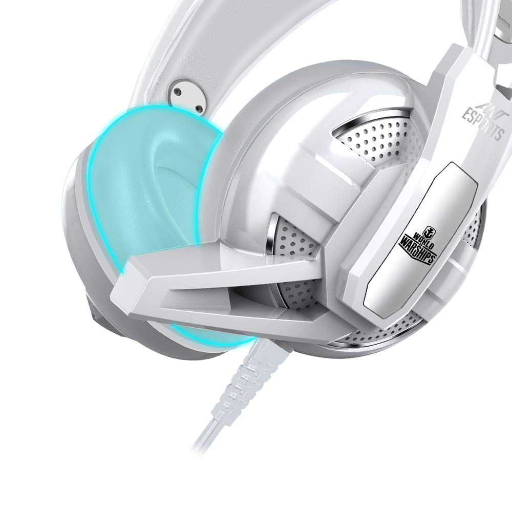 ANT ESPORTS GAMING HEADSET H520W - WHITE - WORLD OF WARSHIP LICENSE