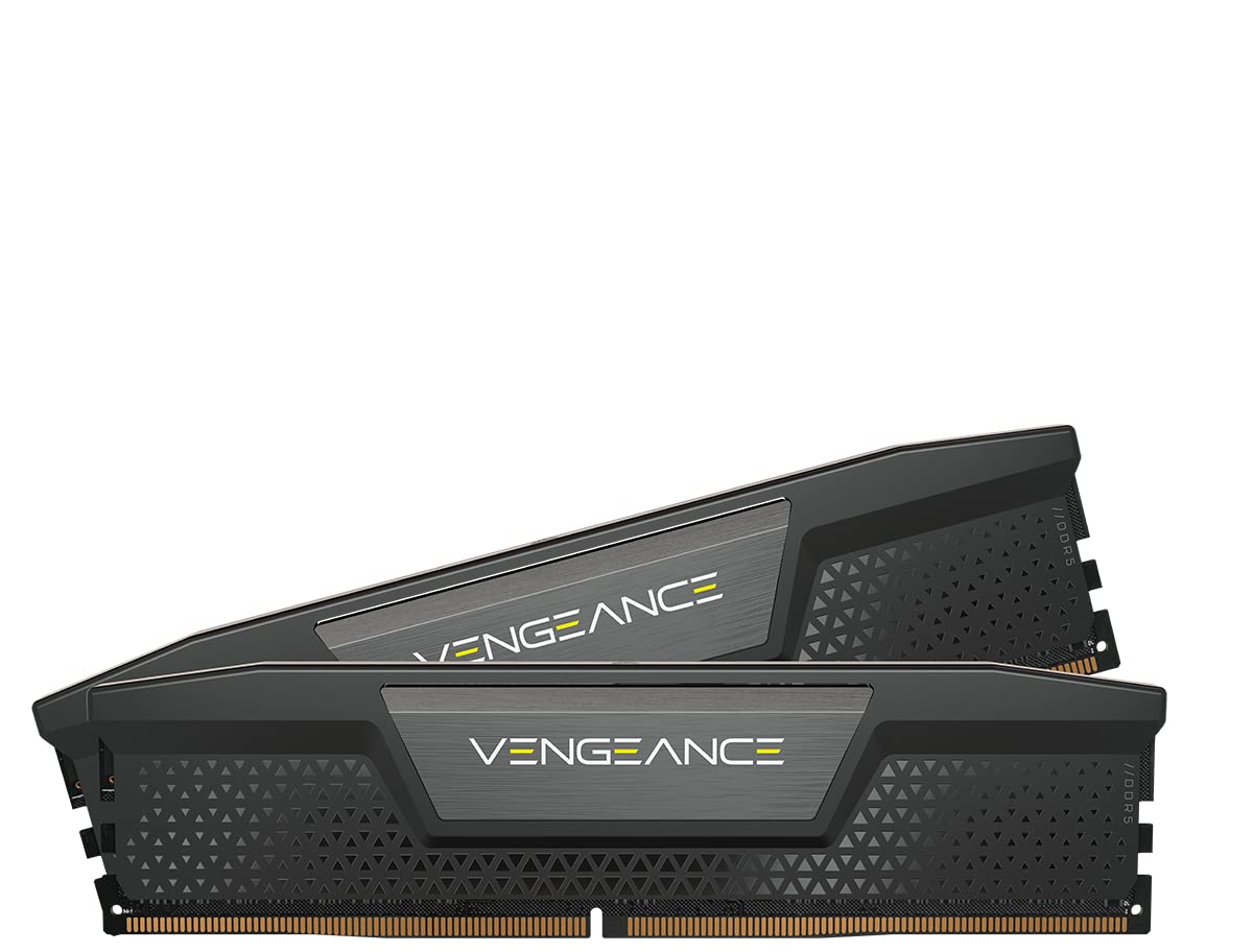 CORSAIR VENGEANCE RGB DDR5 RAM 64GB (2X32GB) 6000MHZ CL40 AMD EXPO ICUE COMPATIBLE COMPUTER MEMORY - GRAY (CMK64GX5M2B6000C38)
