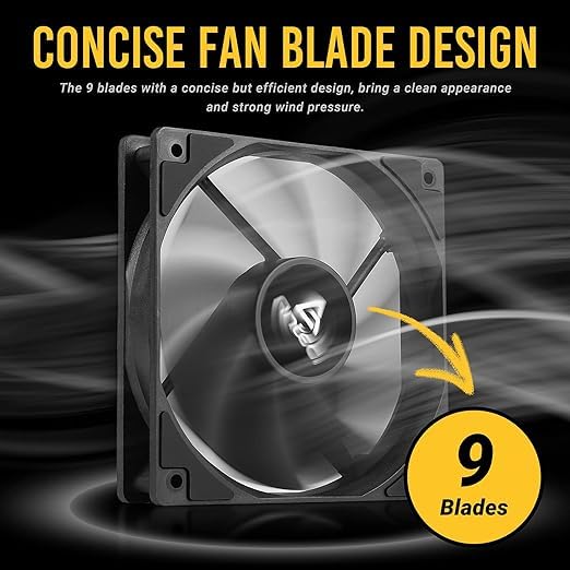 ARCTIC P12 PWM PST 120MM CABINET FAN BLACK