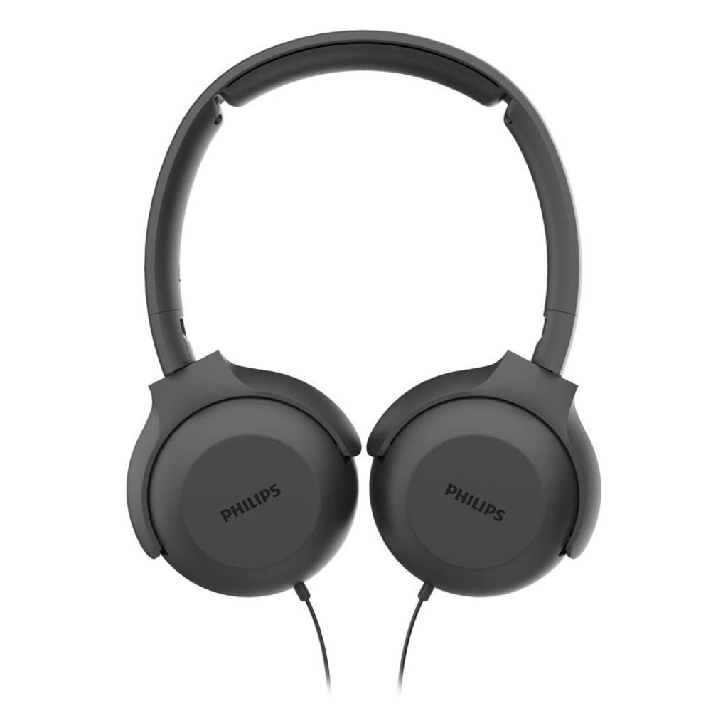 PHILIPS TAUH201BK WIRED HEADPHONE WITH MIC (ON EAR, BLACK)