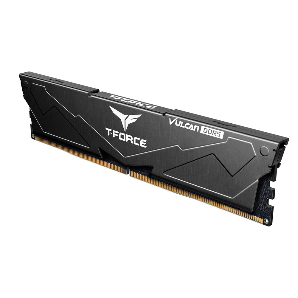 TEAMGROUP T-FORCE VULCAN 32GB (32GBX1) DDR5 5600MHZ DESKTOP RAM (BLACK)