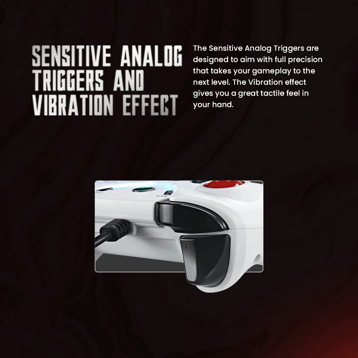 COSMIC BYTE ARES WIRED (WHITE) GAMEPAD