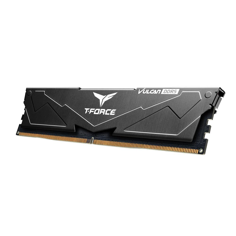 TEAMGROUP T-FORCE VULCAN 16GB (16GBX1) DDR5 5600MHZ DESKTOP RAM (BLACK)