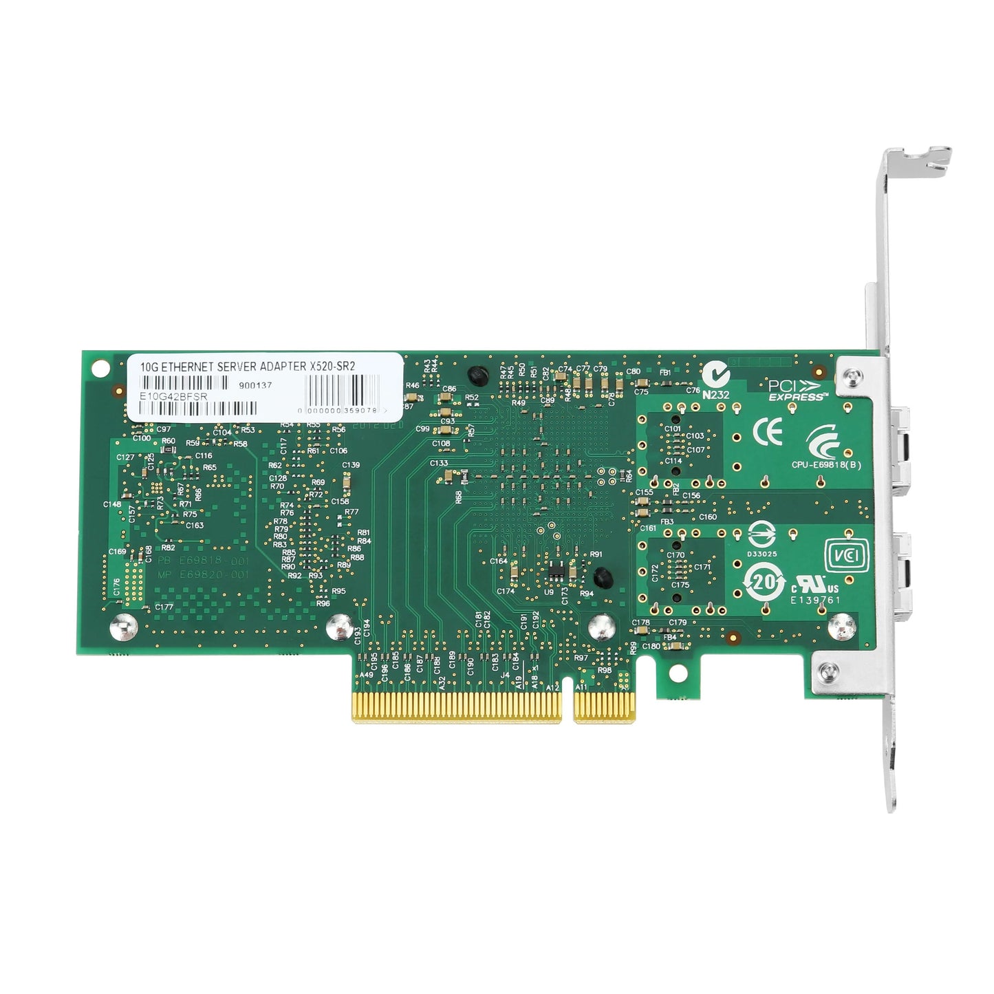 S-Tech PCIe 10GbE Dual Port SFP+ Ethernet Network Card – Intel X520