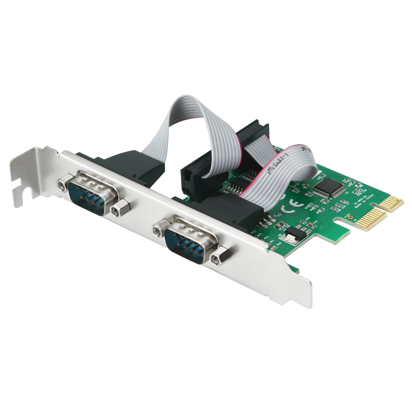 S-Tech PCIe Dual Port RS-232 Serial Card