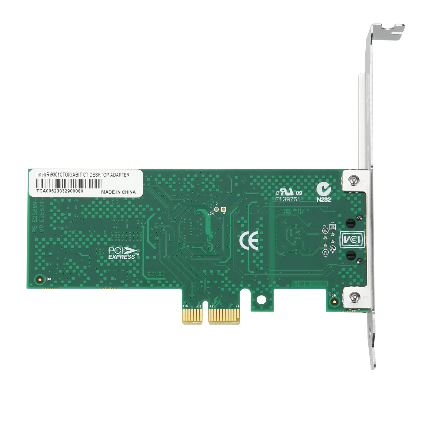 S-Tech PCIe Gigabit Ethernet Network Card – Single Port RJ45 – Intel 82574L