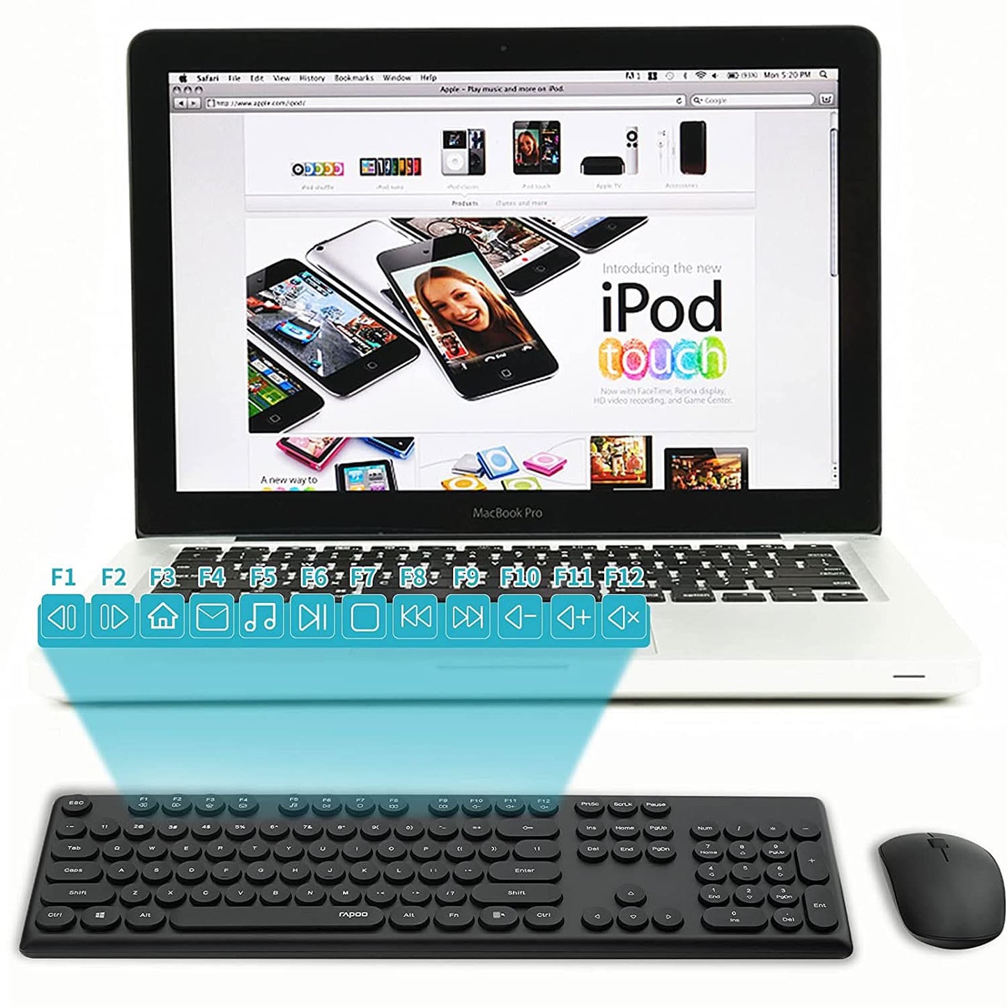 KBD-RAPOO-SET-WIRELESS-X260-BLACK