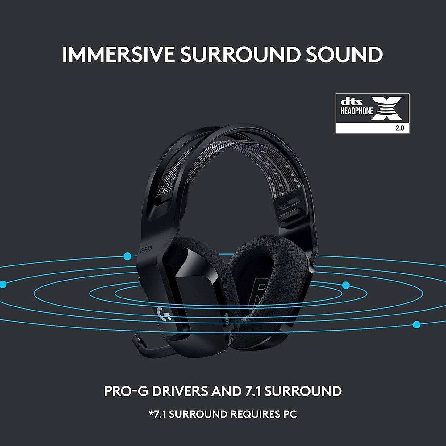 HEADPHONE-LOGITECH-WIRELESS-G733-RGB-BLACK