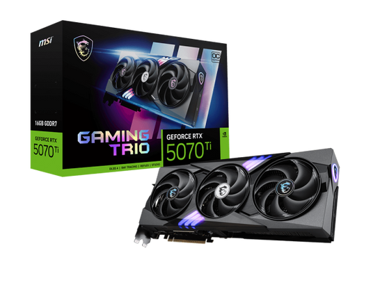 MSI GEFORCE RTX 5070 TI GAMING TRIO OC PLUS 16GB GDDR7 GRAPHIC CARD