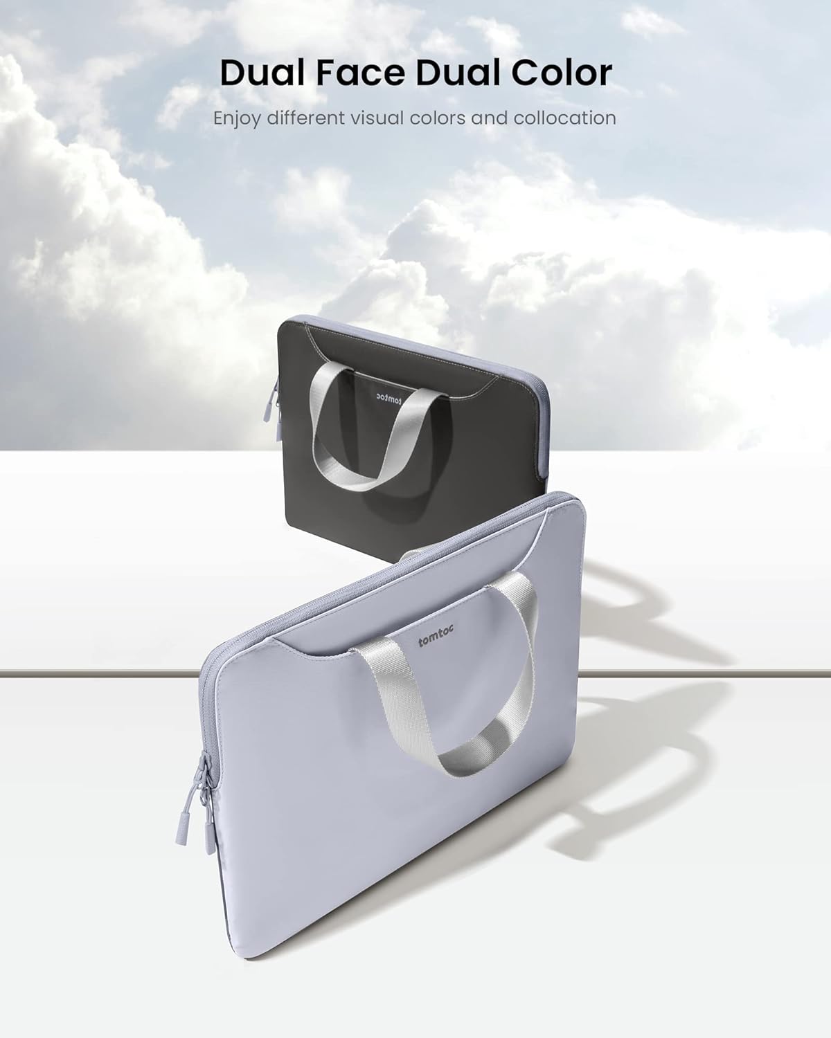 TOMTOC THEHER-A21 LAPTOP HANDBAG 13.5-14 INCH-BLUE