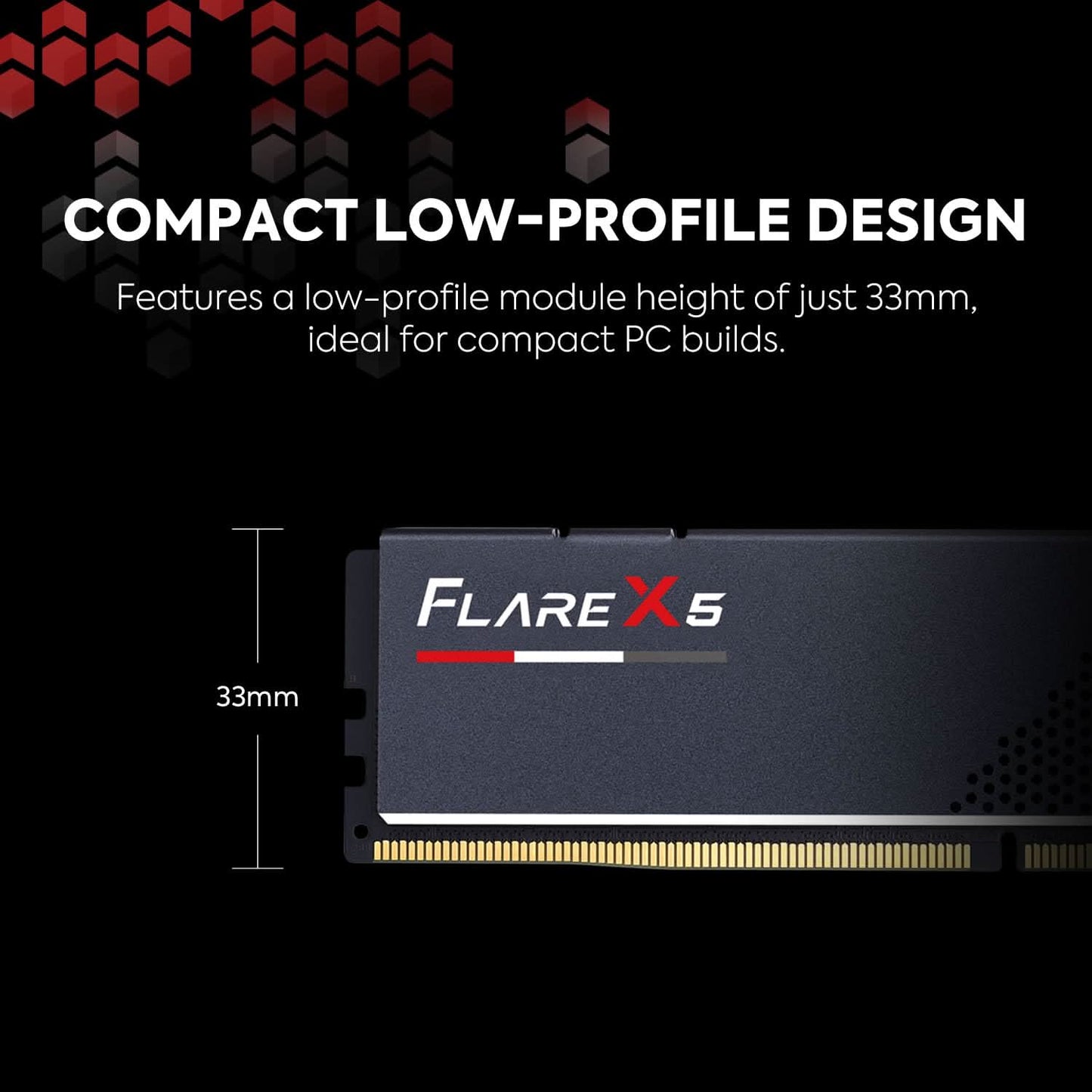 GSKILL FLARE X5 AMD EXPO 32GB (2* 16GB) DDR5 6000 MHZ CL36 RAM - F5-6000J3636F16GX2-FX5