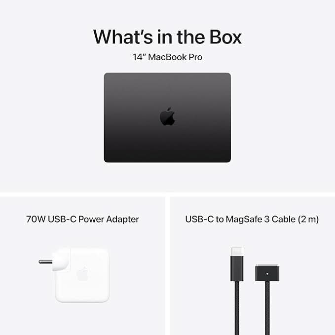 Apple 14-inch MacBook Pro M5 Pro chip with 15 core CPU and 16 core GPU, 24GB, 2TB SSD - Space Black