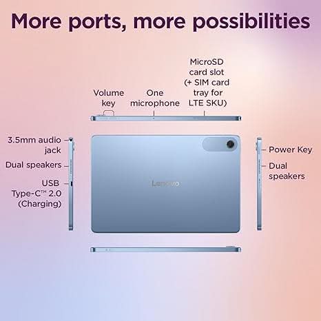 Lenovo, MediaTek Helio G85 Octa Core, 4GB, 128GB, WIFI, 10.1 INCH ZAEH0180IN