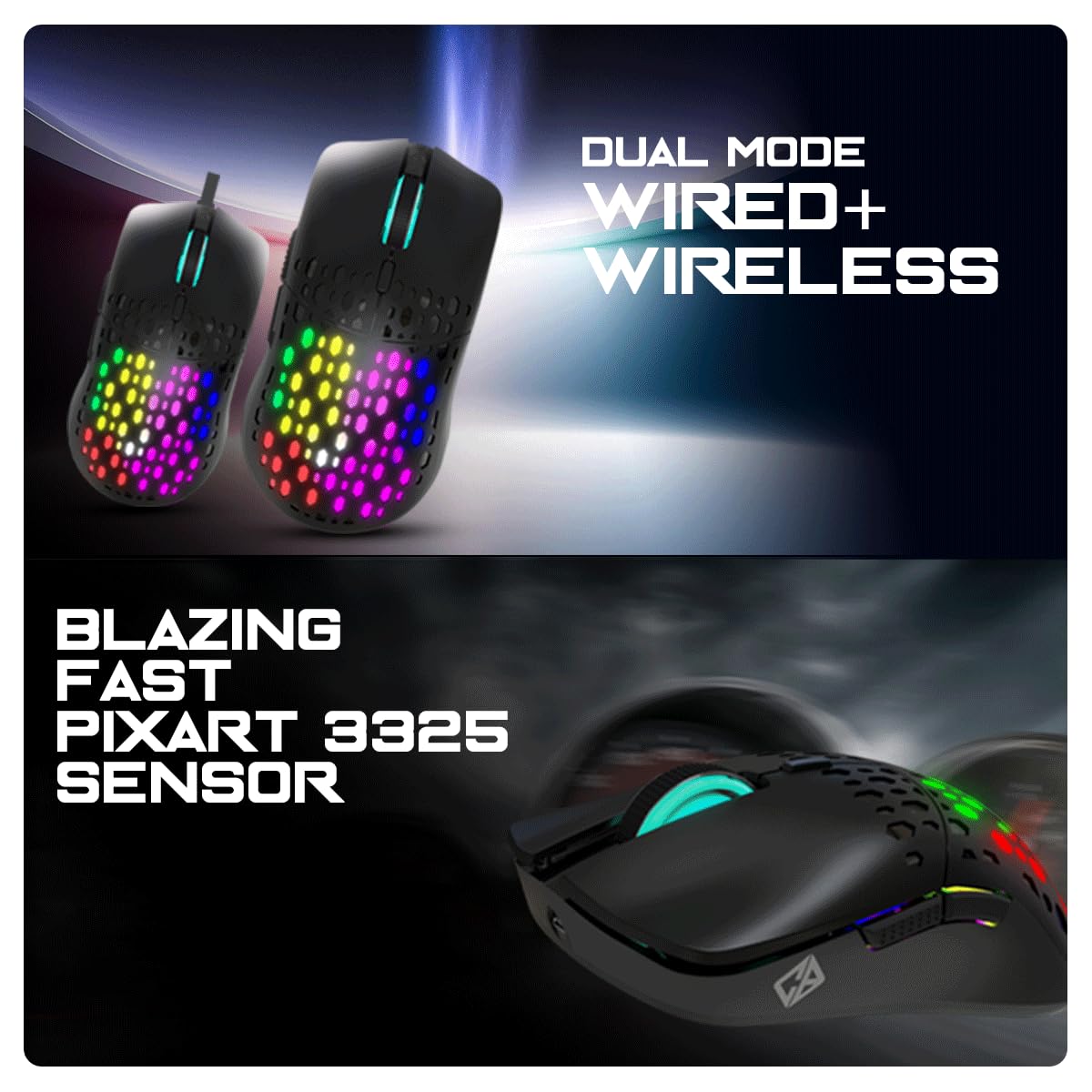 COSMIC BYTE SENTINEL RGB (BLACK) GAMING MOUSE RGB BLACK