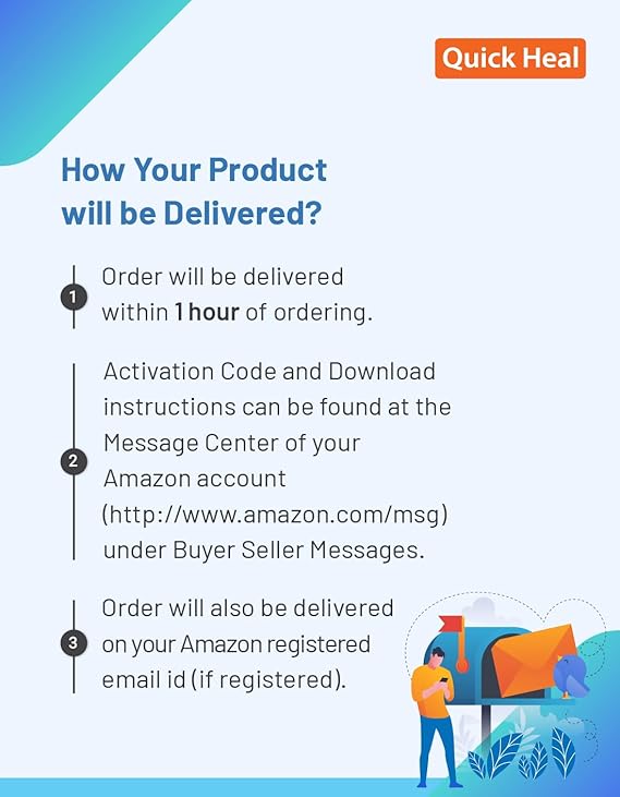 QUICK HEAL 1USER 1YEAR EMAIL DELIVERY IN 2HRS