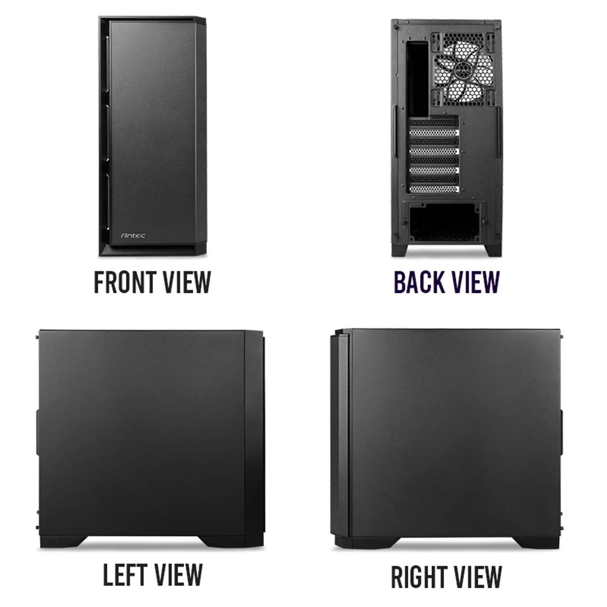 ANTEC P101S SILENT ATX MID TOWER CABINET (BLACK)