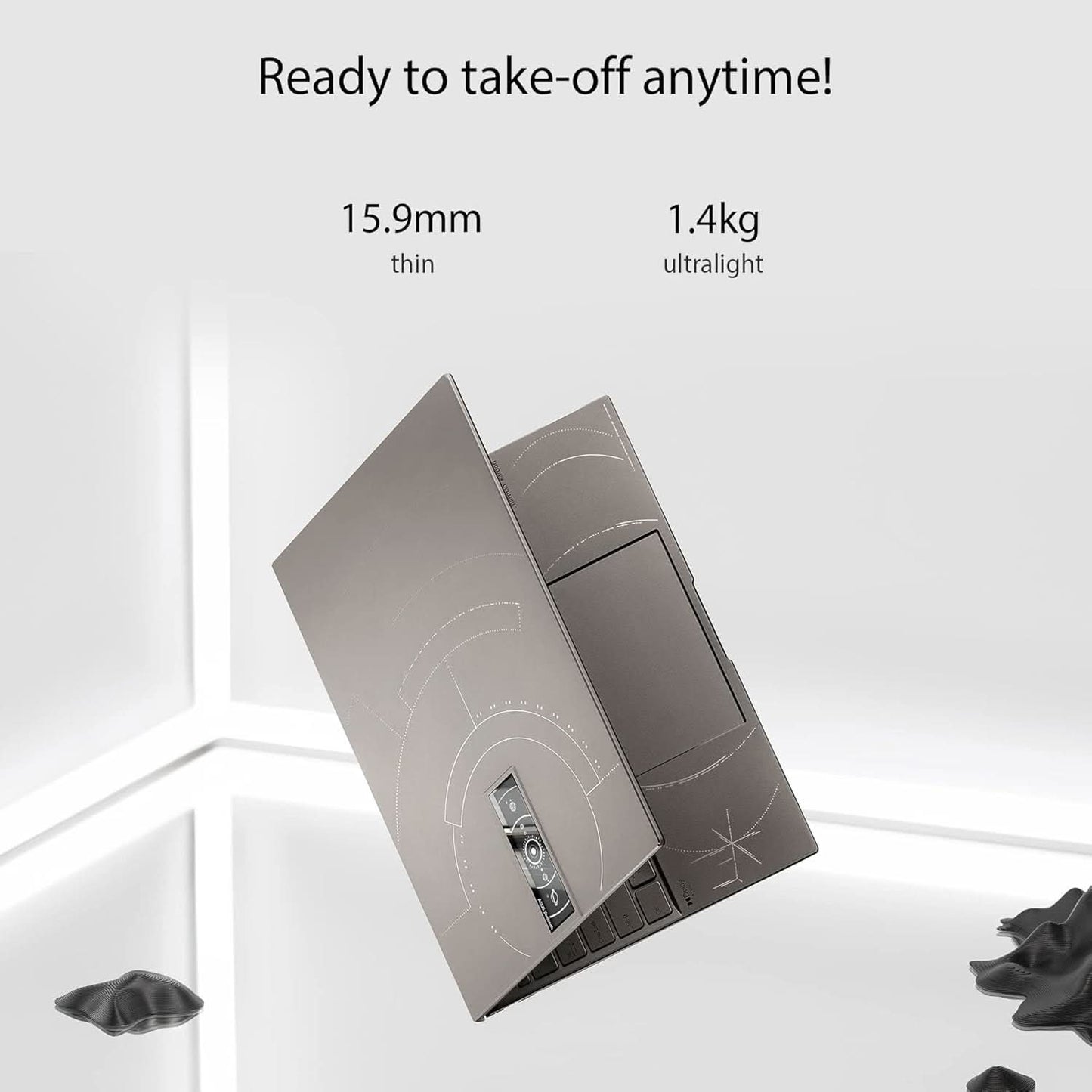 ASUS ZENBOOK 14X OLED SPACE EDITION,14 INCH (35.56 CMS) 2.8K OLED 16:10 90HZ TOUCH, CORE I9-12900H 12TH GEN,THIN&LIGHT LAPTOP (32GB/1TB SSD/WIN 11/OFFICE 2021/TITANIUM/1.4 KG),UX5401ZAS-KN901WS,INTEL