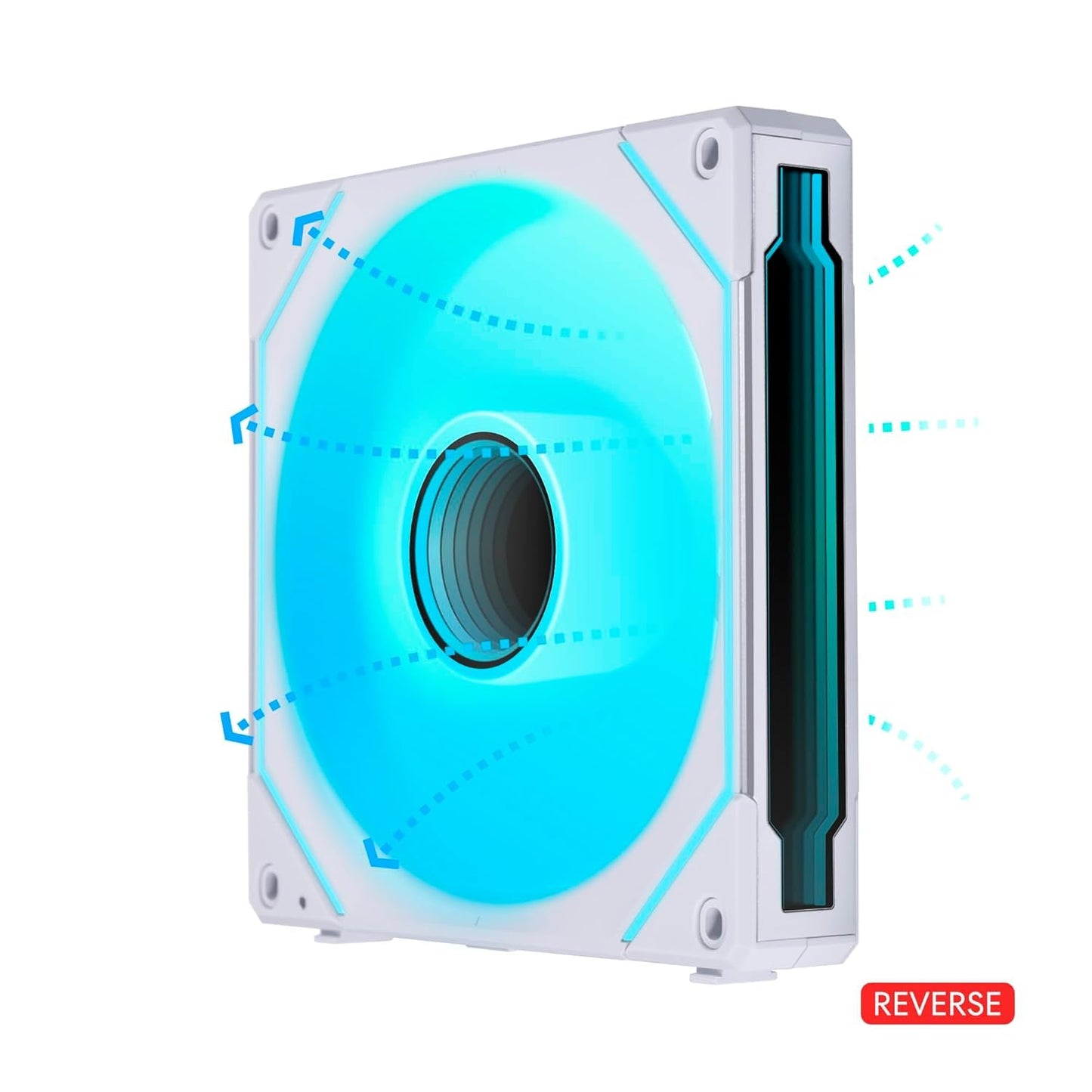 LIAN LI UNI FAN SL-INF REVERSE BLADE 140 INFINITY WHITE G99.14RSLIN1W.IN