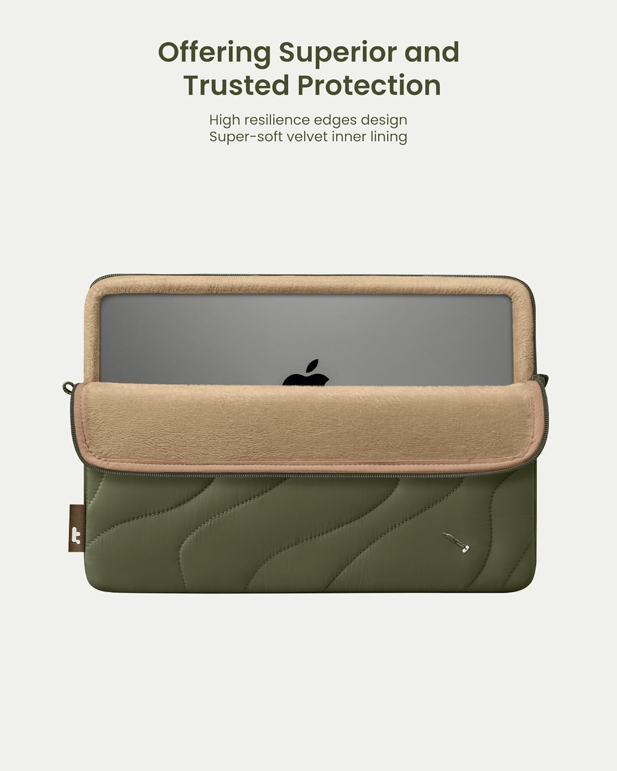 TOMTOC TERRA-A27 LAPTOP SLEEVE 13 INCH-GREEN