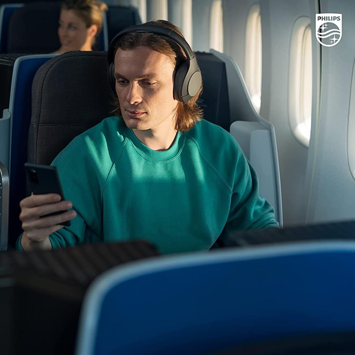 PHILIPS AWARD WINNING WIRELESS ON EAR HEADPHONES TAH8506BK, SLEEK DESIGN WITH NOISE CANCELLATION PRO, UPTO 60 HRS OF PLAY TIME, TOUCH CONTROL (BLACK), SENSITIVITY: 96 DB (1K HZ)