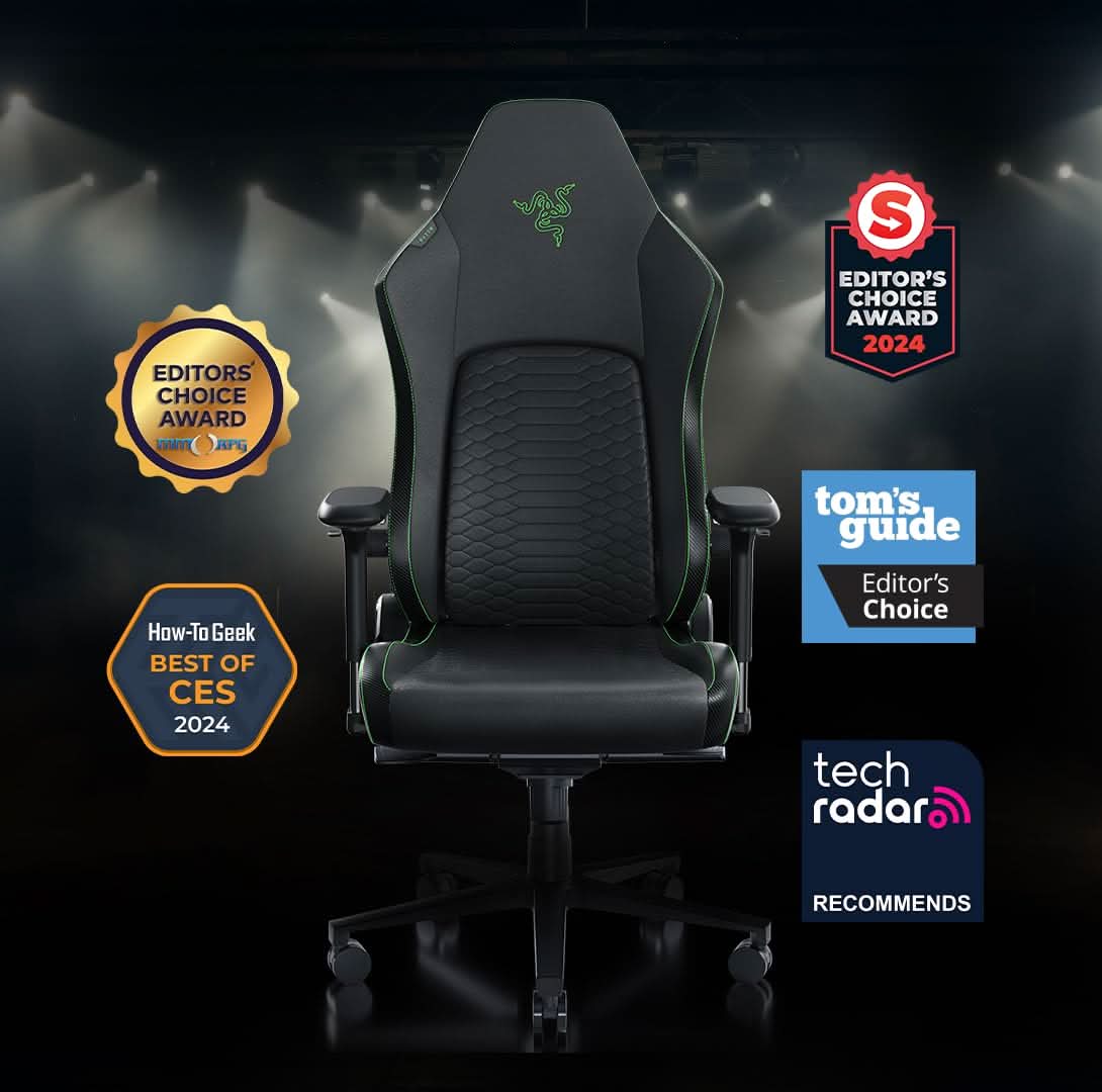 Razer Iskur V2 - Gaming Chair with Built-In Lumbar Support - RZ38-04900100-R3U1