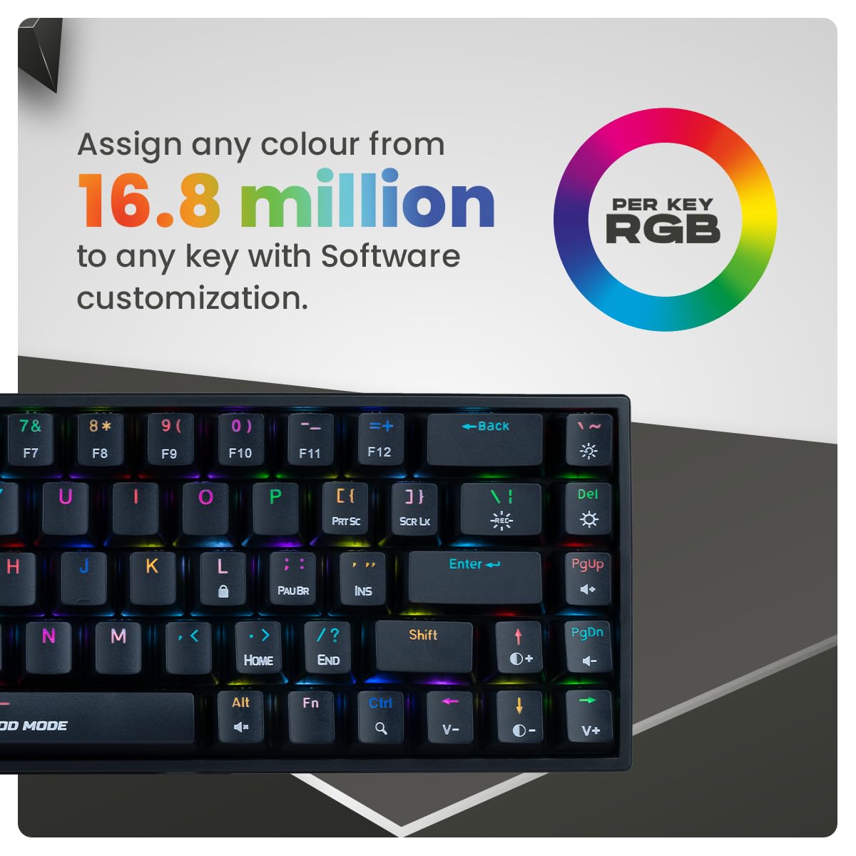 COSMIC BYTE CB-GK-23 ARTEMIS (BLACK) GAMING KEYBOARD RGB BLUE SWITCH