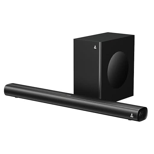 Boat Aavante 2.1 1550 Plus Remote Control, Bluetooth Sound bar, Home Theatre Soundbar Speaker (Premium Black)