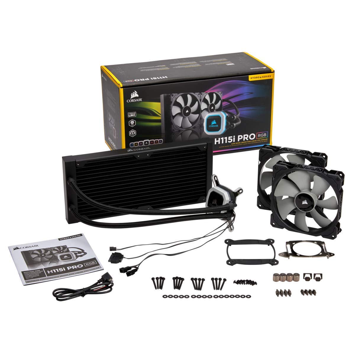 CORSAIR HYDRO SERIES H115I PRO RGB 280MM LIQUID CPU COOLER CW-9060032-WW