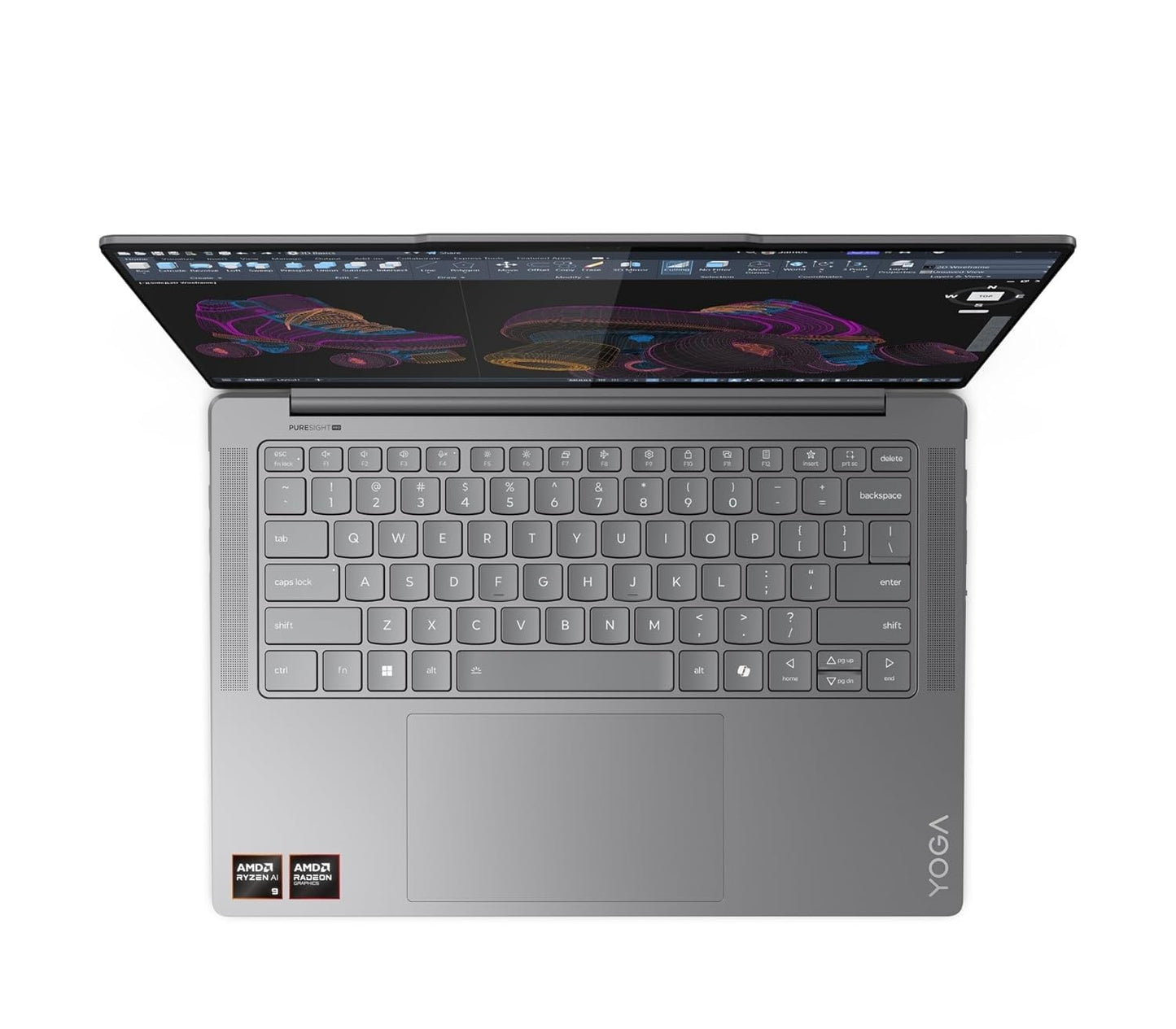 LENOVO YOGA PRO 7 RYZEN AI 9 365 (32GB RAM/1TB SSD/COPILOT+PC/14.5 INCH(36.8CM)/2.8K WQXGA+OLED/120HZ/WINDOWS11/OFFICE HOME 2024/GREY/1.54KG), 83HN0027IN AI LAPTOP