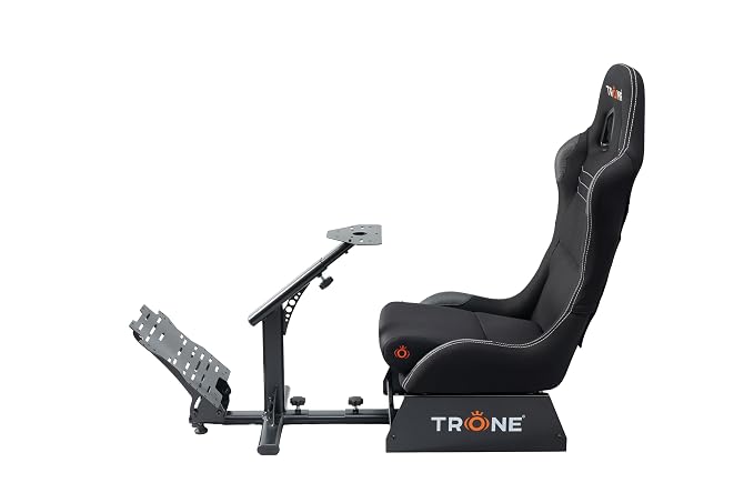 TRONE RS1 Aero Black Racing Simulator Gaming Chair with Seat Driving Cockpit