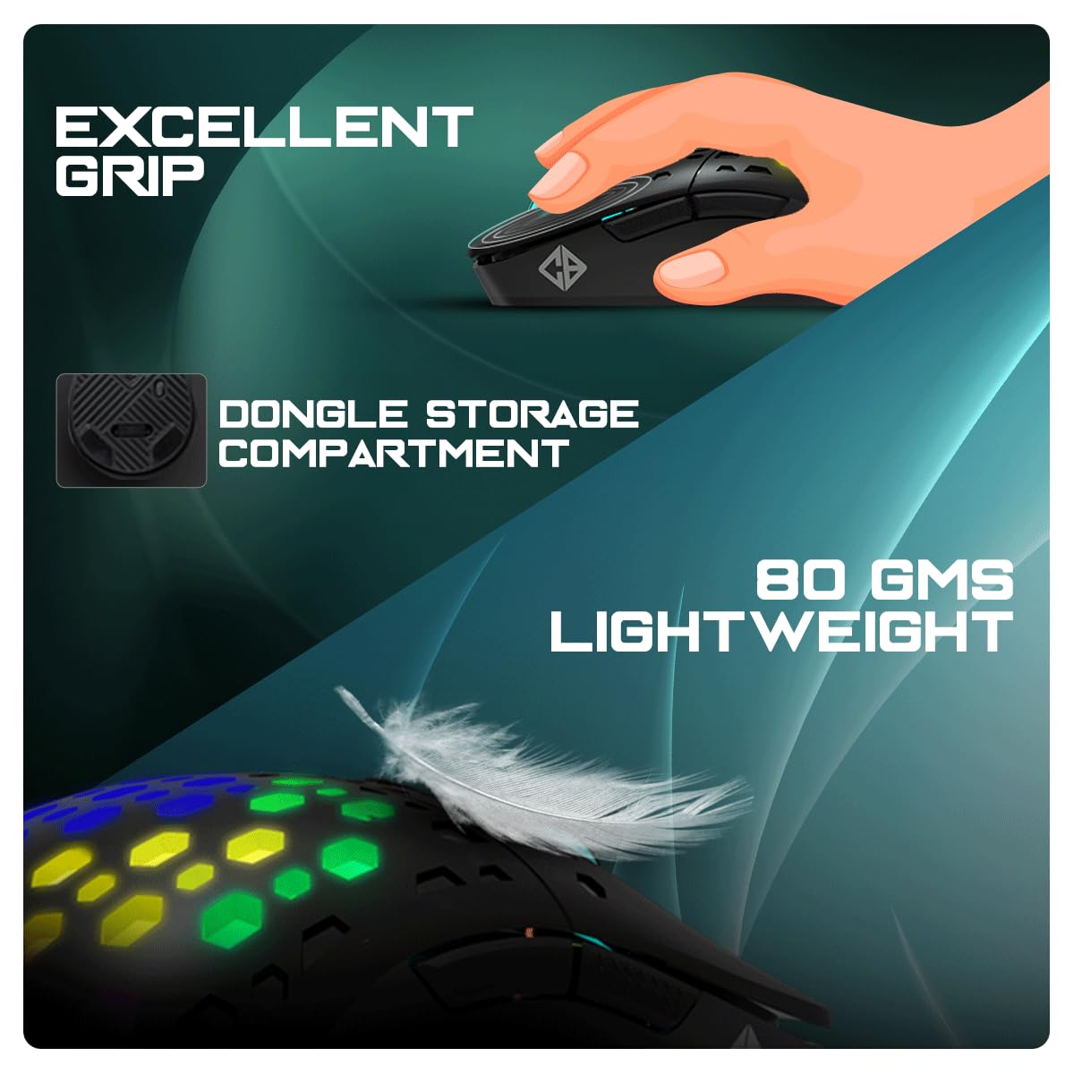 COSMIC BYTE SENTINEL RGB (BLACK) GAMING MOUSE RGB BLACK