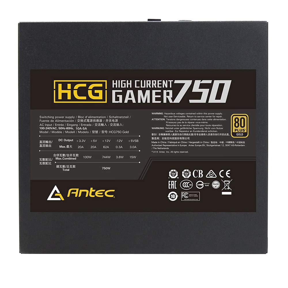 ANTEC 750W HCG750 80 PLUS GOLD FULLY MODULAR SMPS