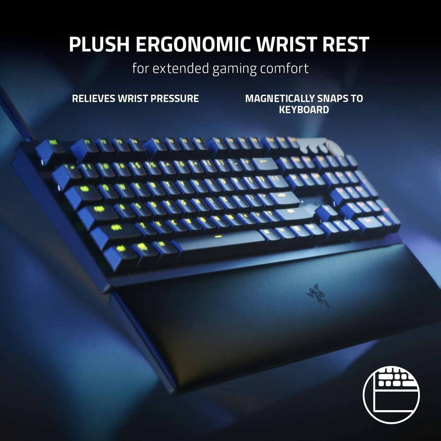RAZER HUNTSMAN V2 TENKEYLESS - OPTICAL GAMING KEYBOARD (LINEAR RED SWITCH) - QUARTZ EDITION RZ03-03942000-R3M1