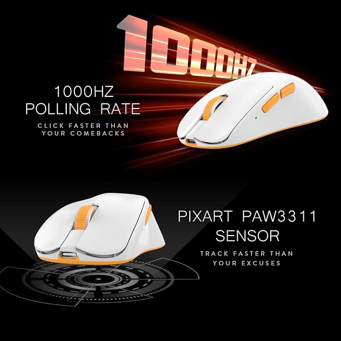 Cosmic Byte Ignis Wireless Tri-Mode Gaming Mouse White