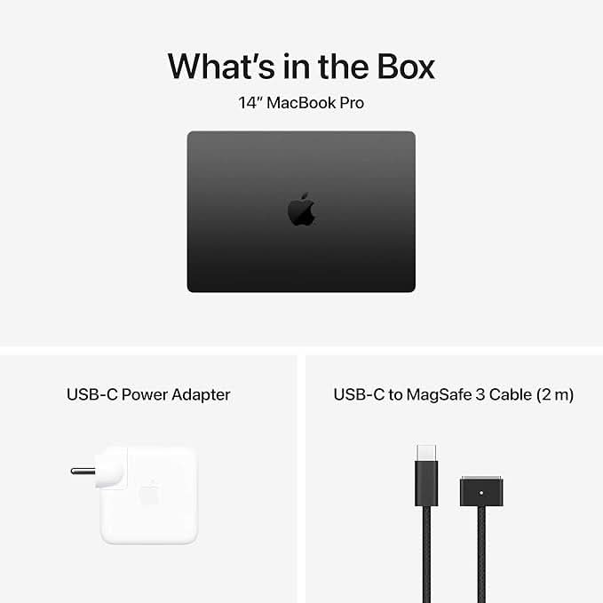 Apple 14-inch MacBook Pro M5 chip with 10 core CPU and 10 core GPU, 24GB, 1TB SSD - Space Black