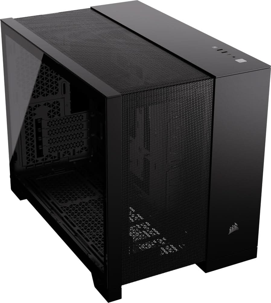 CORSAIR 2500D AIRFLOW TEMPERED GLASS MID-TOWER, BLACK
