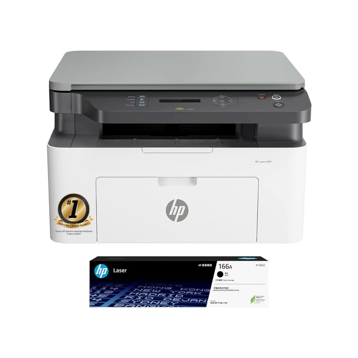 HP LASER MFP 1188W, WIRELESS, PRINT, COPY, SCAN, ETHERNET, HI-SPEED USB 2.0 715A3A