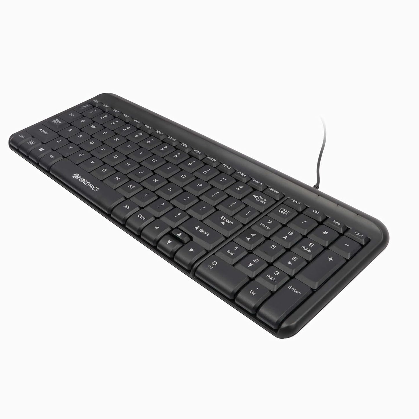 ZEBRONICS ZEB-GLIDE USB WIRED MULTIMEDIA KEYBOARD FOR PC/LAPTOP WITH RUPEE SYMBOL KEY